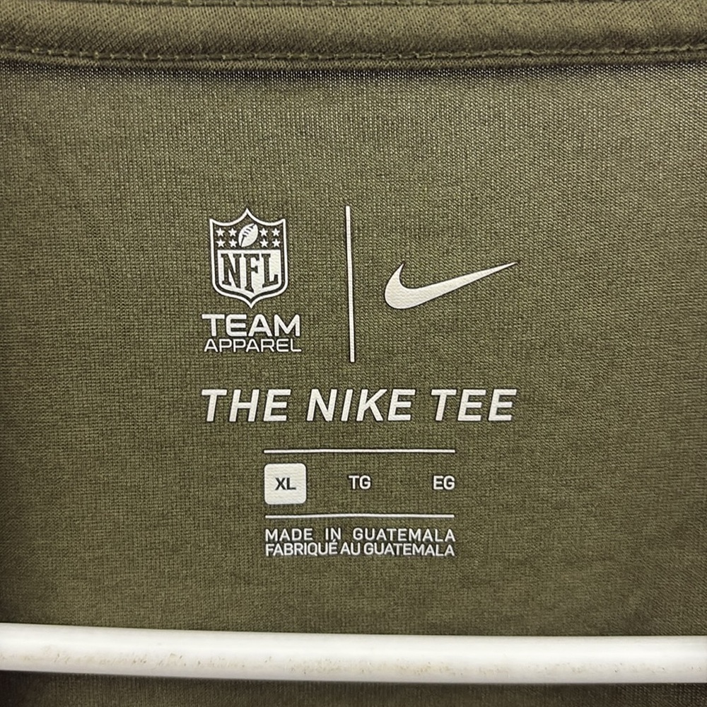 Kansas City Chiefs Women’s Nike Salute To Service T-shirt Size XL Army Green NFL - Picture 6 of 8